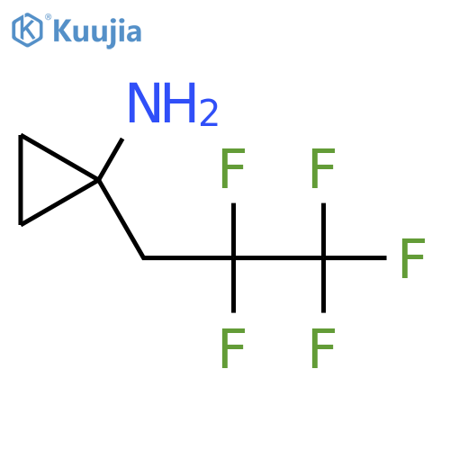 1-(2,2,3,3,3-pentafluoropropyl)cyclopropan-1-amine structure