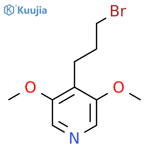 4-(3-bromopropyl)-3,5-dimethoxypyridine structure