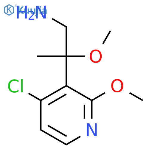 2-(4-chloro-2-methoxypyridin-3-yl)-2-methoxypropan-1-amine structure