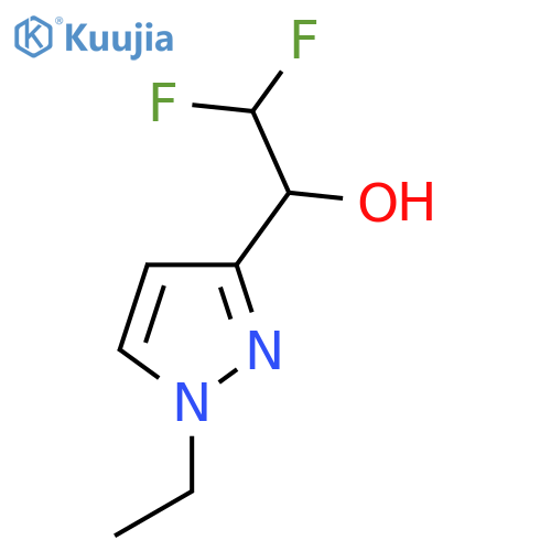 1-(1-ethyl-1H-pyrazol-3-yl)-2,2-difluoroethan-1-ol structure