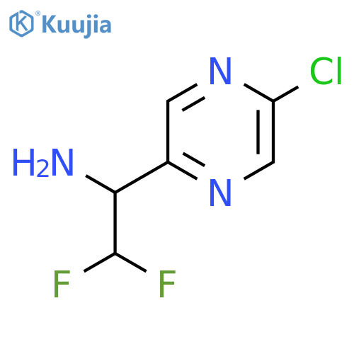 1-(5-chloropyrazin-2-yl)-2,2-difluoroethan-1-amine structure