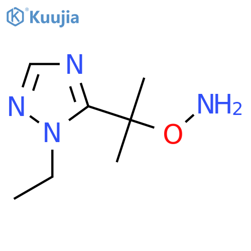 O-2-(1-ethyl-1H-1,2,4-triazol-5-yl)propan-2-ylhydroxylamine structure
