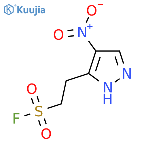 2-(4-nitro-1H-pyrazol-3-yl)ethane-1-sulfonyl fluoride structure