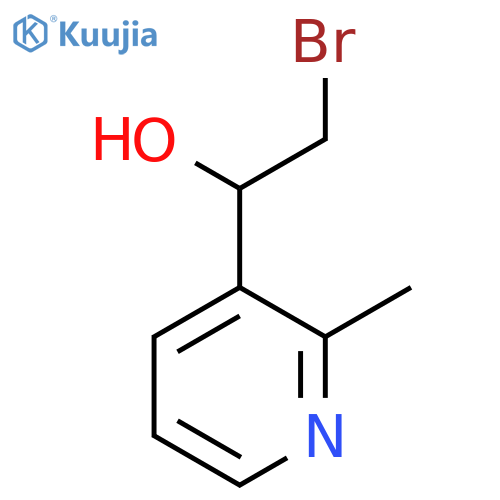 2-bromo-1-(2-methylpyridin-3-yl)ethan-1-ol structure