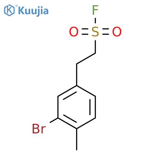 2-(3-bromo-4-methylphenyl)ethane-1-sulfonyl fluoride structure