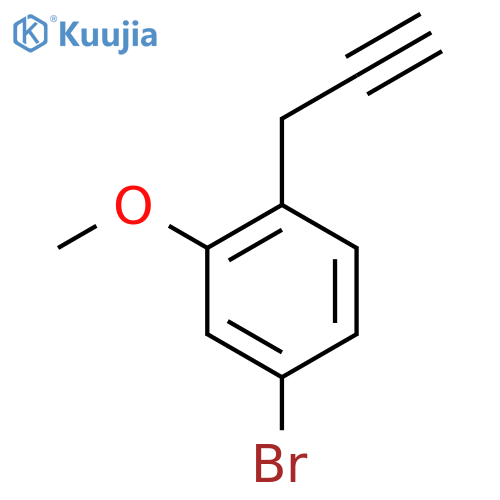 4-bromo-2-methoxy-1-(prop-2-yn-1-yl)benzene structure