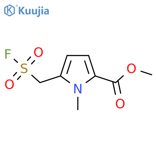 methyl 5-(fluorosulfonyl)methyl-1-methyl-1H-pyrrole-2-carboxylate structure