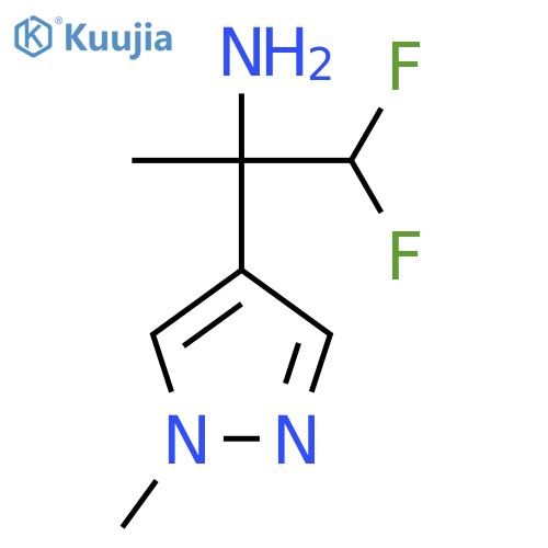 1,1-difluoro-2-(1-methyl-1H-pyrazol-4-yl)propan-2-amine structure