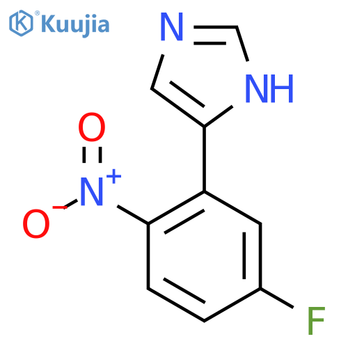 4-(5-fluoro-2-nitrophenyl)-1H-imidazole structure
