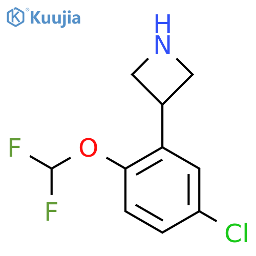 3-5-chloro-2-(difluoromethoxy)phenylazetidine structure
