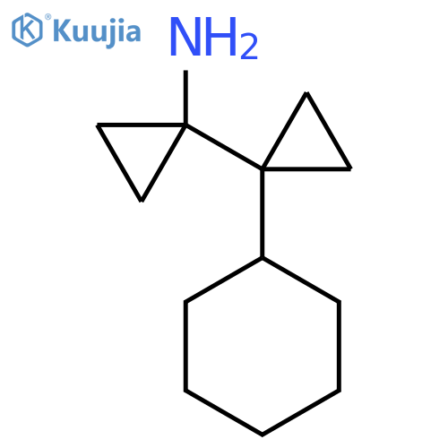 1-(1-cyclohexylcyclopropyl)cyclopropan-1-amine structure