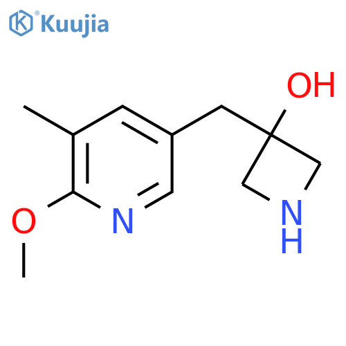 3-(6-methoxy-5-methylpyridin-3-yl)methylazetidin-3-ol structure