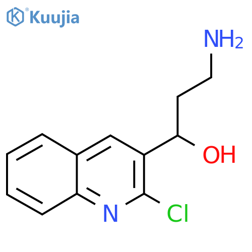 3-Amino-1-(2-chloroquinolin-3-yl)propan-1-ol structure