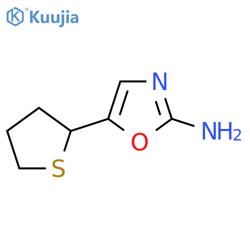 5-(thiolan-2-yl)-1,3-oxazol-2-amine structure