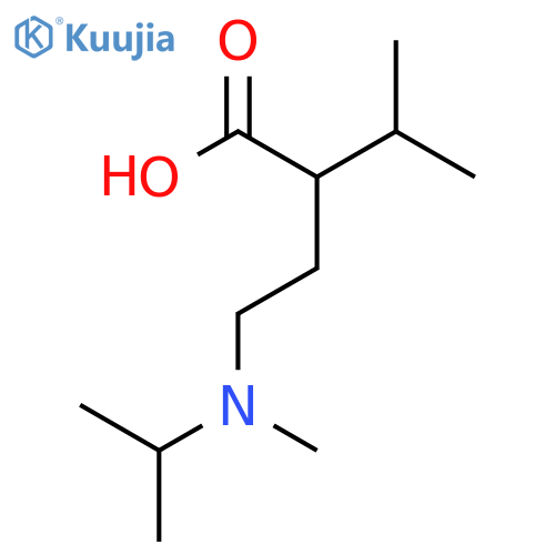 3-methyl-2-{2-methyl(propan-2-yl)aminoethyl}butanoic acid structure
