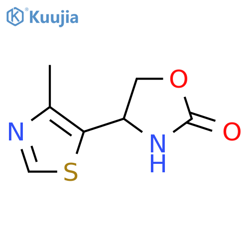 4-(4-methyl-1,3-thiazol-5-yl)-1,3-oxazolidin-2-one structure