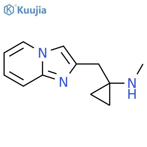 1-({imidazo1,2-apyridin-2-yl}methyl)-N-methylcyclopropan-1-amine structure