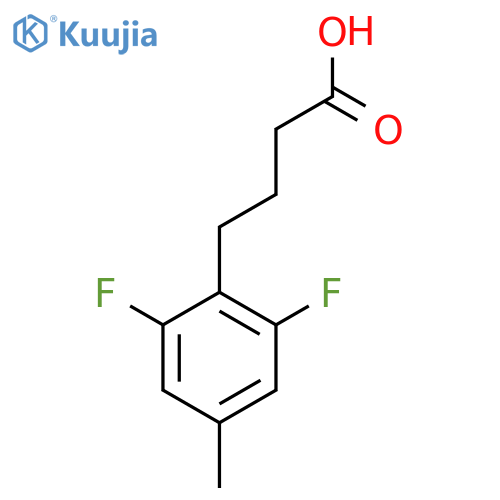 4-(2,6-difluoro-4-methylphenyl)butanoic acid structure
