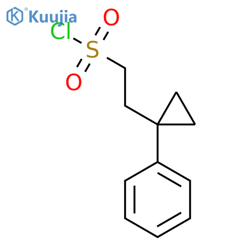 2-(1-phenylcyclopropyl)ethane-1-sulfonyl chloride structure