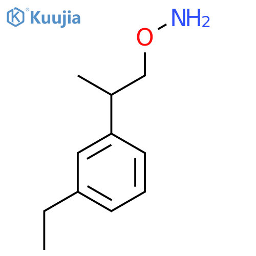 O-2-(3-ethylphenyl)propylhydroxylamine structure