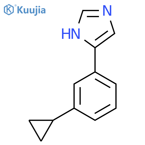 4-(3-cyclopropylphenyl)-1H-imidazole structure