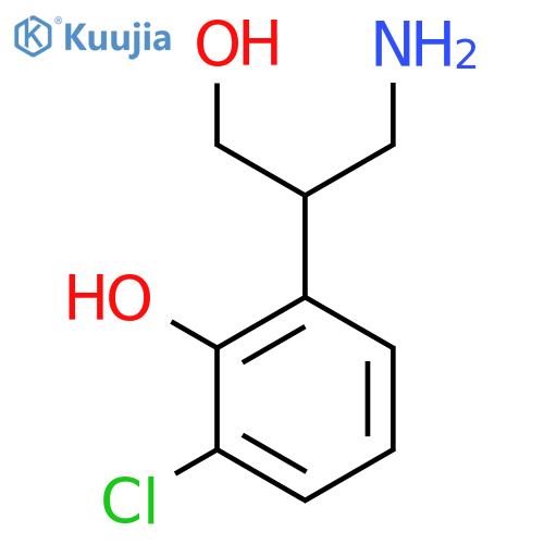 2-(1-Amino-3-hydroxypropan-2-yl)-6-chlorophenol structure