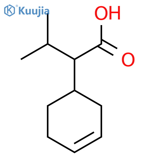 2-(cyclohex-3-en-1-yl)-3-methylbutanoic acid structure