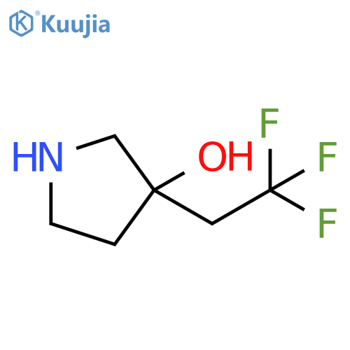 3-(2,2,2-trifluoroethyl)pyrrolidin-3-ol structure