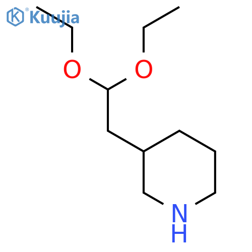 3-(2,2-diethoxyethyl)piperidine structure