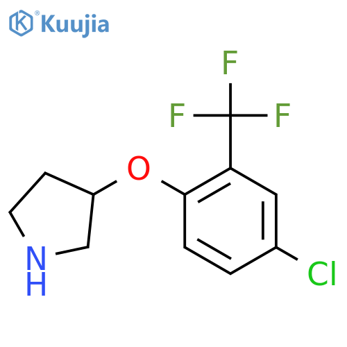 3-4-chloro-2-(trifluoromethyl)phenoxypyrrolidine structure