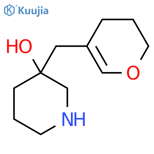 3-(3,4-dihydro-2H-pyran-5-yl)methylpiperidin-3-ol structure