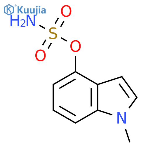 1-methyl-1H-indol-4-yl sulfamate structure