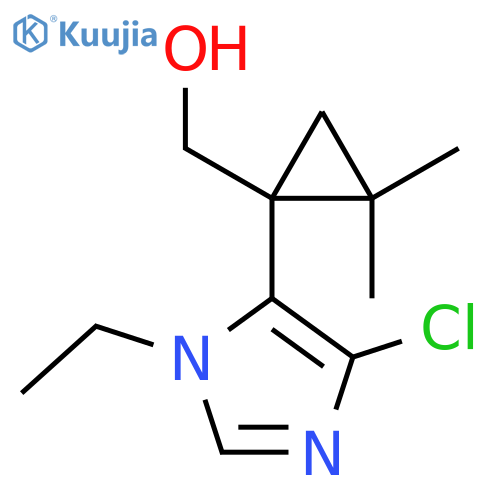 1-(4-chloro-1-ethyl-1H-imidazol-5-yl)-2,2-dimethylcyclopropylmethanol structure