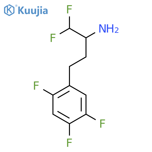 1,1-difluoro-4-(2,4,5-trifluorophenyl)butan-2-amine structure