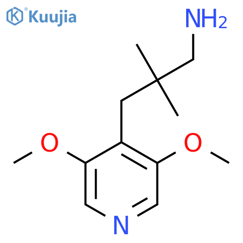 3-(3,5-dimethoxypyridin-4-yl)-2,2-dimethylpropan-1-amine structure