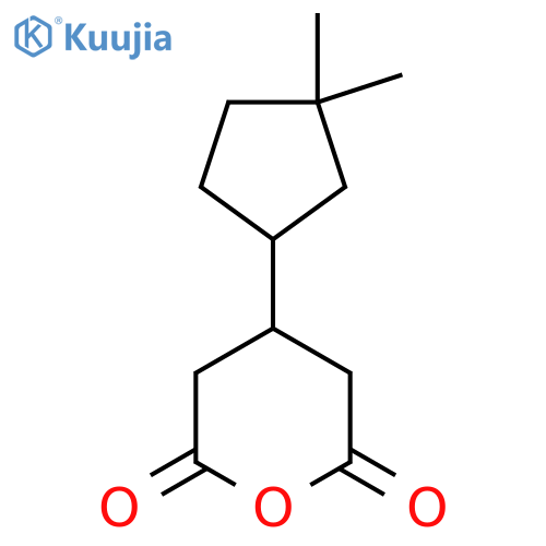 4-(3,3-dimethylcyclopentyl)oxane-2,6-dione structure