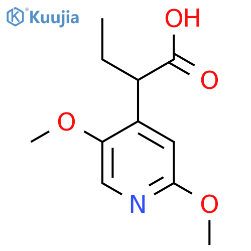 2-(2,5-dimethoxypyridin-4-yl)butanoic acid structure