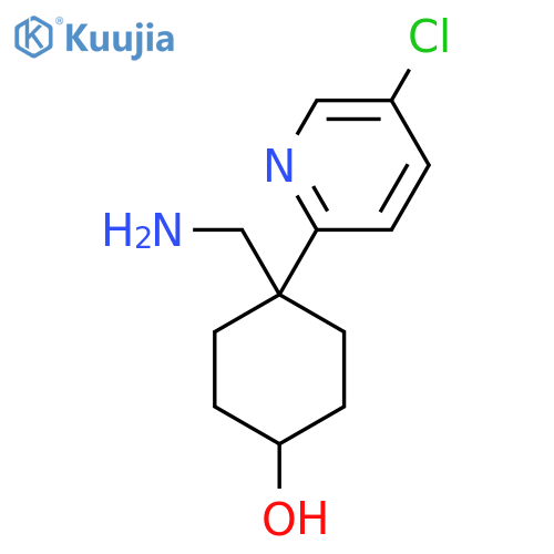 4-(aminomethyl)-4-(5-chloropyridin-2-yl)cyclohexan-1-ol structure