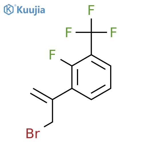 1-(3-bromoprop-1-en-2-yl)-2-fluoro-3-(trifluoromethyl)benzene structure