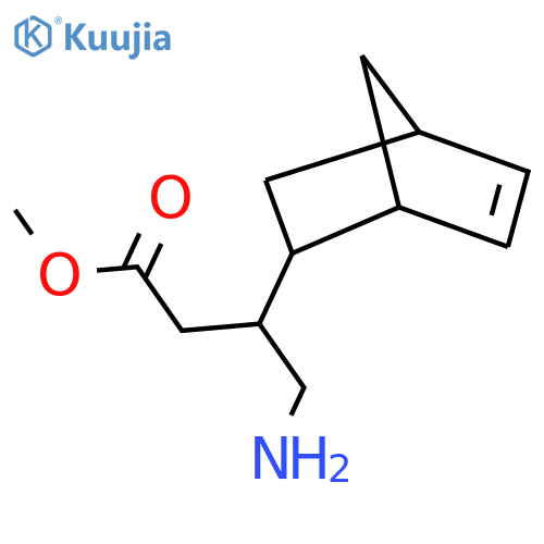 methyl 4-amino-3-{bicyclo2.2.1hept-5-en-2-yl}butanoate structure