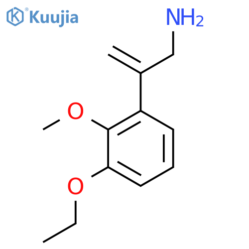 2-(3-ethoxy-2-methoxyphenyl)prop-2-en-1-amine structure