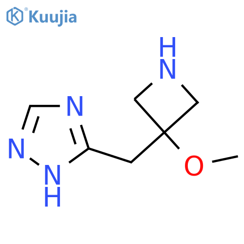 3-(3-methoxyazetidin-3-yl)methyl-1H-1,2,4-triazole structure