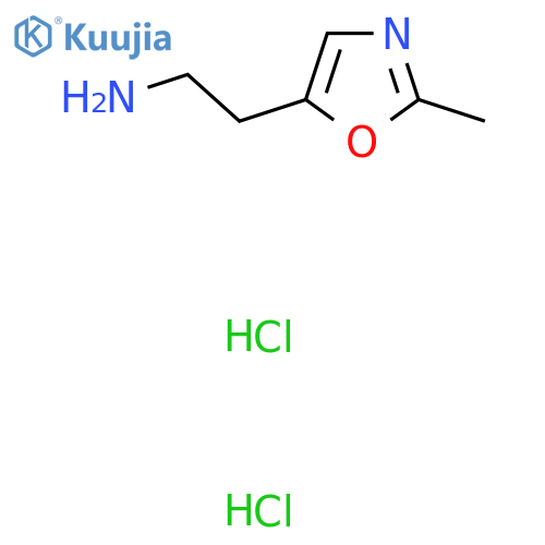 2-(2-methyl-1,3-oxazol-5-yl)ethan-1-amine dihydrochloride structure