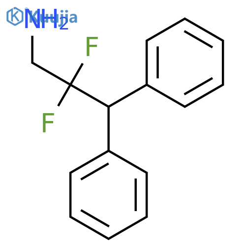 2,2-difluoro-3,3-diphenylpropan-1-amine structure