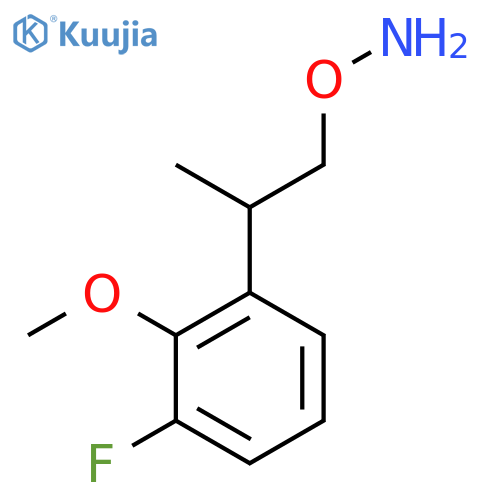 O-2-(3-fluoro-2-methoxyphenyl)propylhydroxylamine structure