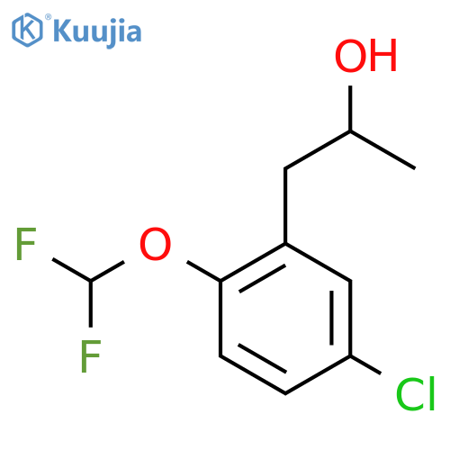 1-5-chloro-2-(difluoromethoxy)phenylpropan-2-ol structure
