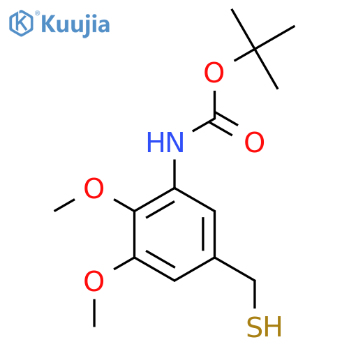 tert-butyl N-2,3-dimethoxy-5-(sulfanylmethyl)phenylcarbamate structure