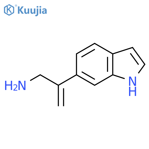 2-(1H-indol-6-yl)prop-2-en-1-amine structure