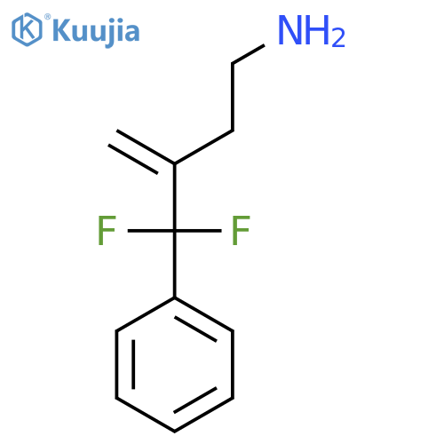 3-difluoro(phenyl)methylbut-3-en-1-amine structure