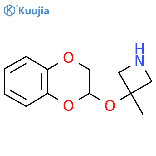 3-(2,3-dihydro-1,4-benzodioxin-2-yloxy)-3-methylazetidine structure